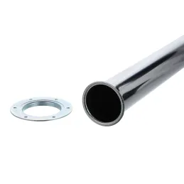 Pied de table SIMPLE Chrome brillant / 60 mm