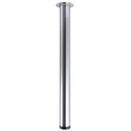 Pied de table SIMPLE Chrome mat / 60 mm