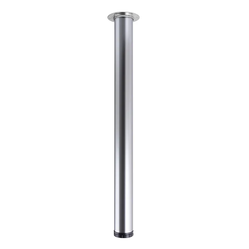 Pied de table SIMPLE Chrome mat / 60 mm