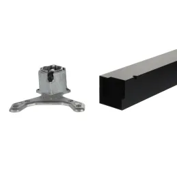 Pied de table QUADRA 60x60 / Noir mat