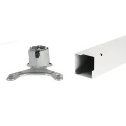 Pied de table QUADRA 60x60 / Blanc brillant