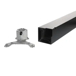 Pied de table QUADRA 80x80 / Noir mat