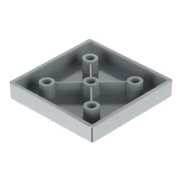 Pied en plastique 10 mm 60x60 / Chrome brillant