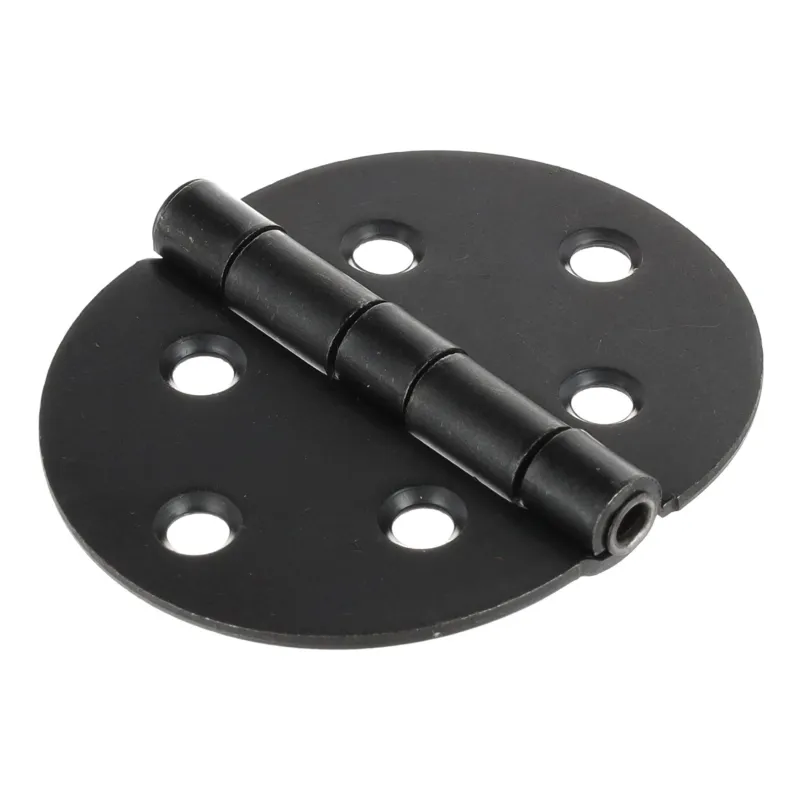 Charnière papillon ronde 72 x 60 mm / noire
