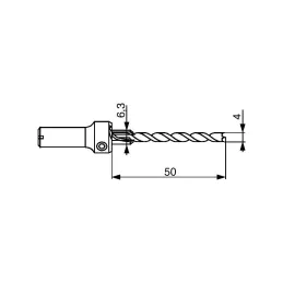 Foret pour vis de confirmation SPAX 6,3 x 50
