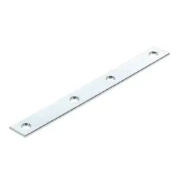 Plaque de liaison 140 x 15 mm / zinc blanc
