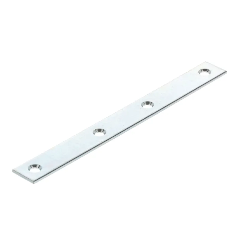 Plaque de liaison 140 x 15 mm / zinc blanc