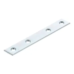 Plaque de jonction 100 x 15 mm / Zinc blanc