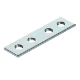 Plaque de liaison 60 x 15 mm / zinc blanc