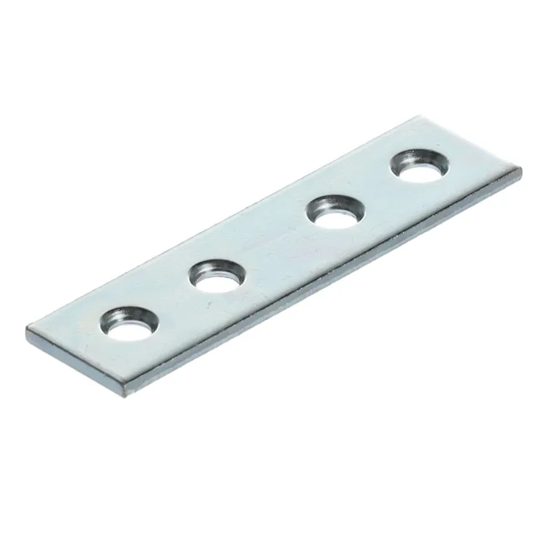 Plaque de liaison 60 x 15 mm / zinc blanc