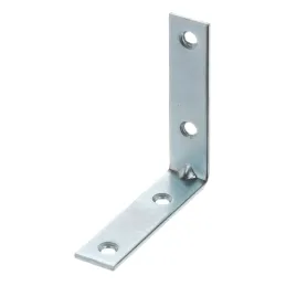 Équerre de raccordement 60 x 60 mm – 10 pièces / zinc blanc