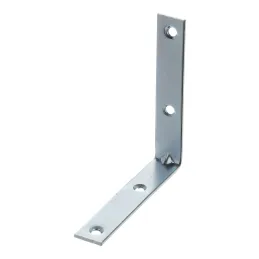 Équerre de raccordement 80 x 80 mm – 10 pièces / Zinc blanc