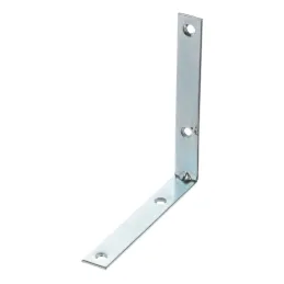 Équerre d’assemblage 100 x 100 mm – 10 pièces / zinc blanc