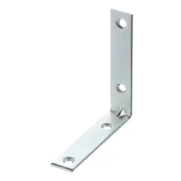 Équerre d’assemblage 70 x 70 mm – 10 pièces / zinc blanc
