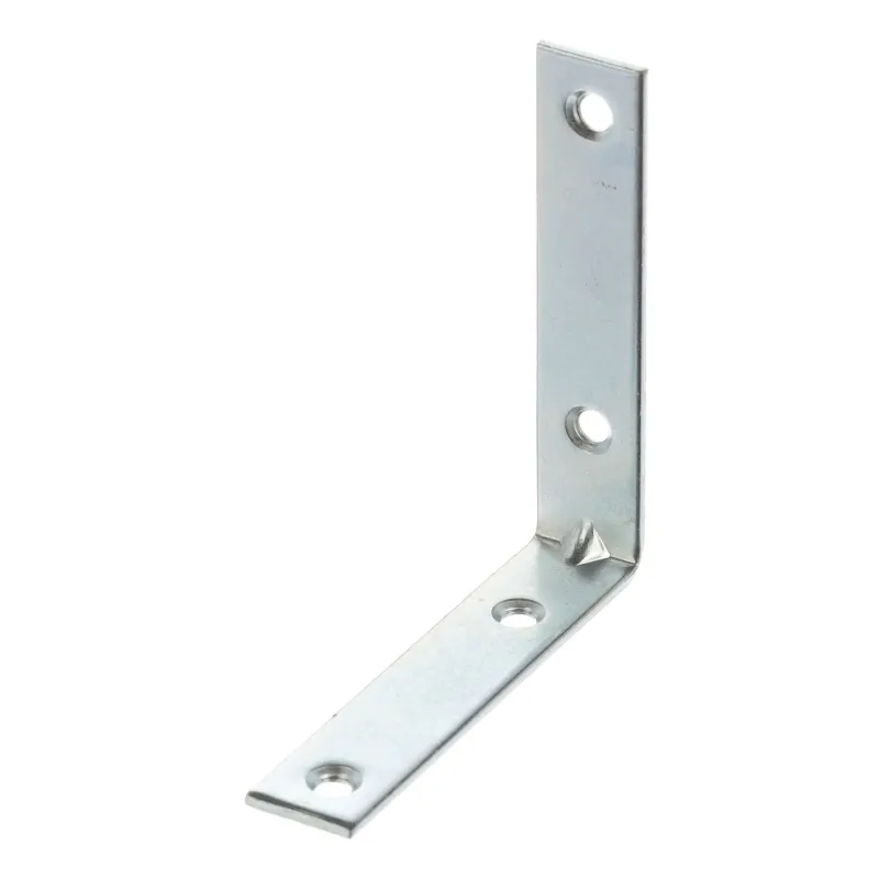 Équerre d’assemblage 70 x 70 mm – 10 pièces / zinc blanc