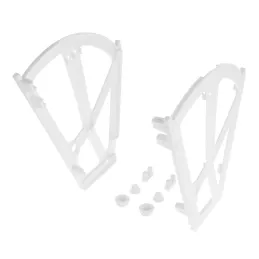 Système basculant double pour chaussures / Blanc – paire