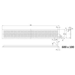 Grille d’aération LAGUNA / Aluminium