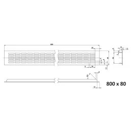 Grille d’aération LAGUNA / Aluminium