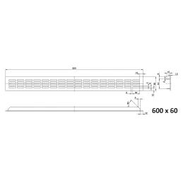 Grille d’aération LAGUNA / Aluminium