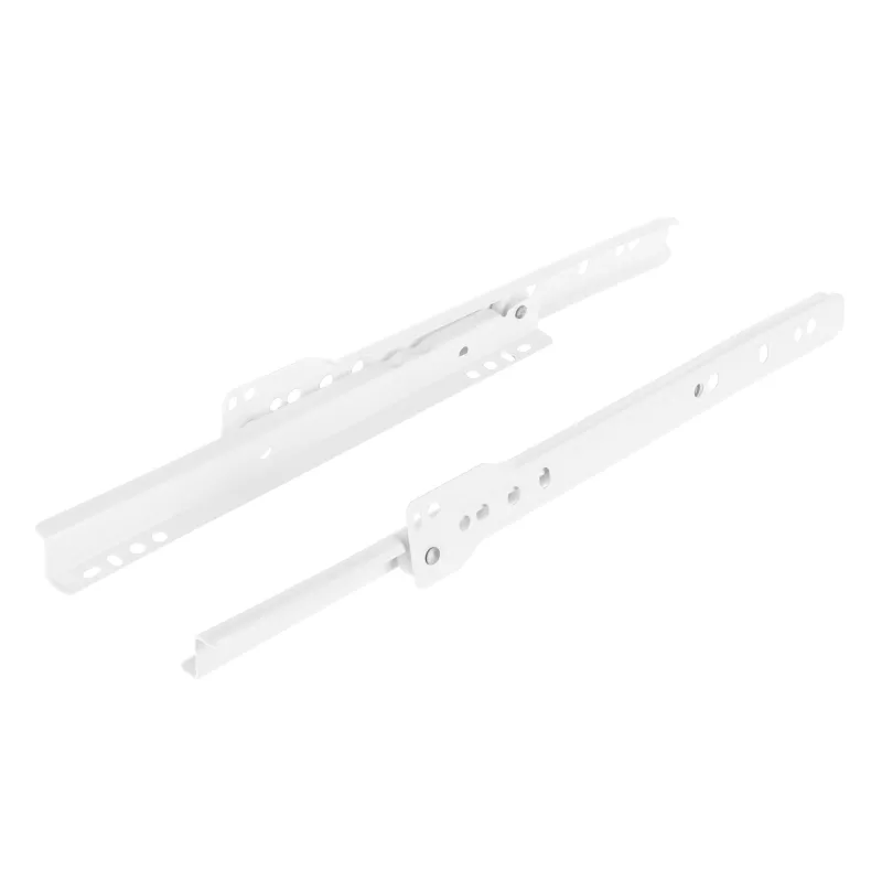Coulisse simple avec roulette – blanc