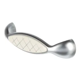 Poignée ROSALIA / Porcelaine à motif – chrome mat