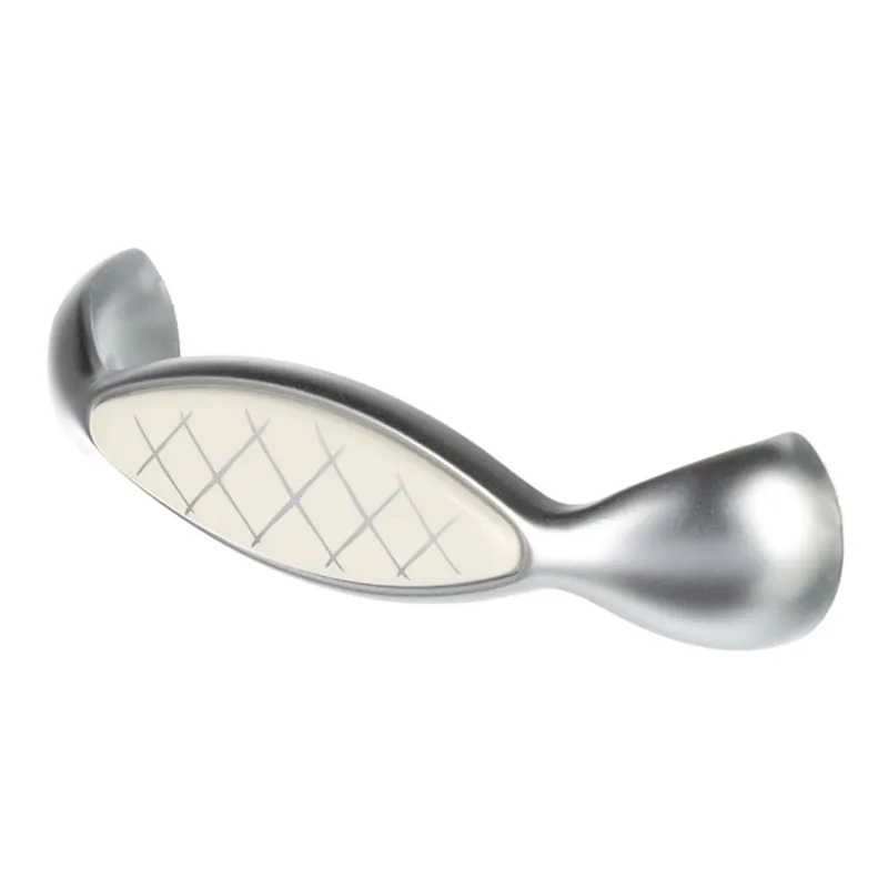 Poignée ROSALIA / Porcelaine à motif – chrome mat