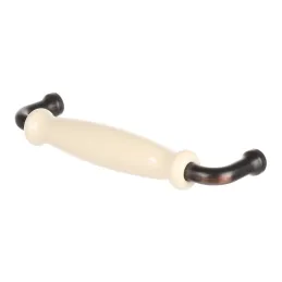 Poignée RAENA / Porcelaine – patine brune