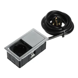 Prise électrique VersaHit Mono 1 x 230 V SCHUKO / Acier inoxydable