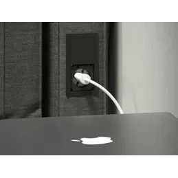 Prise électrique VersaHit Mono 1 x 230V SCHUKO / Noire