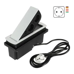 Prise électrique escamotable CIZO 2x230 + 2xUSB – SCHUKO / Blanche