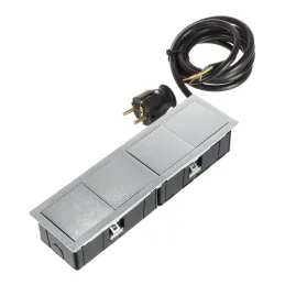Prise électrique VersaHit Mono Combi FRENCH 2 x 230V / Inox