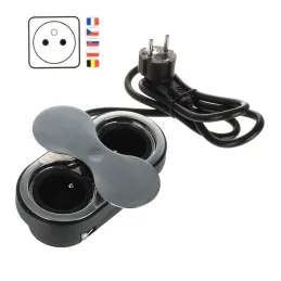 Prise encastrable SWING 2 x 230 V FRENCH / Inox