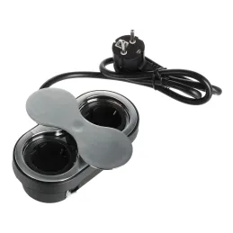 Prise encastrable SWING 2 x 230 V SCHUKO / Acier inoxydable