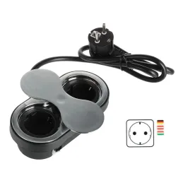 Prise encastrable SWING 2 x 230 V SCHUKO / Acier inoxydable