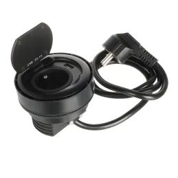 Prise encastrable RING FRENCH 1 x 230 V + 1 x USB / Noir mat