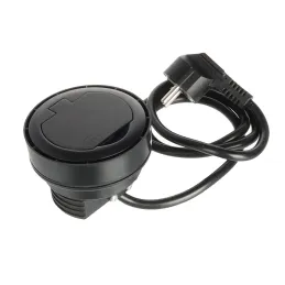 Prise encastrable RING SCHUKO 1 x 230 V + 1 x USB / Noir mat