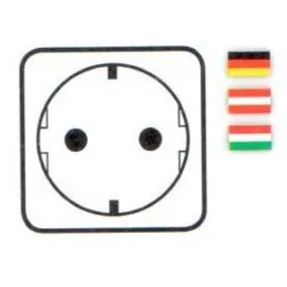 Prise encastrable RING SCHUKO 1 x 230 V + 1 x USB / Noir mat