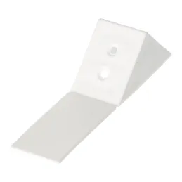 Équerre de raccordement en PVC, grande / blanche