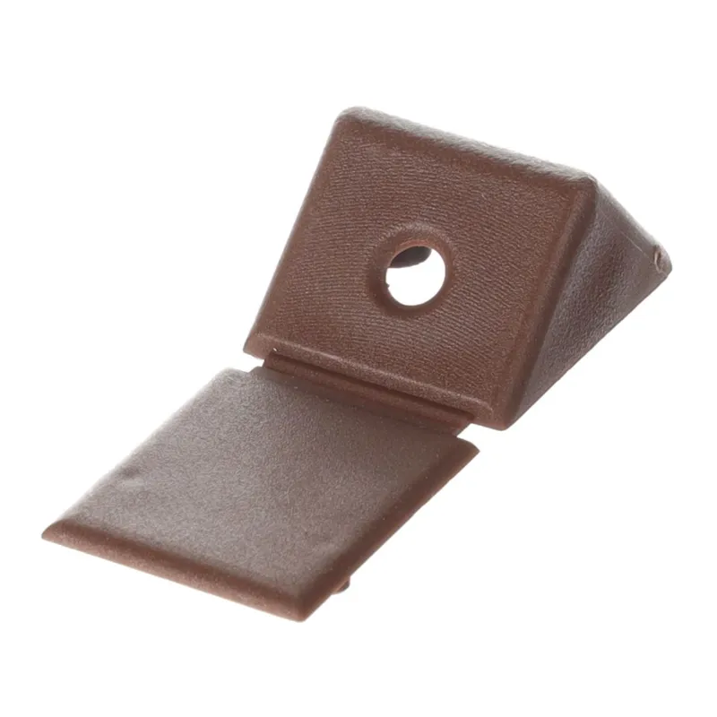 Petite équerre d’assemblage en PVC – marron