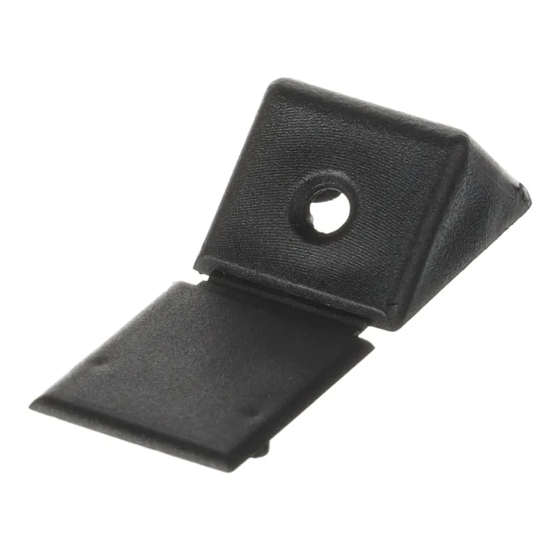Petit raccord d’angle en PVC – noir