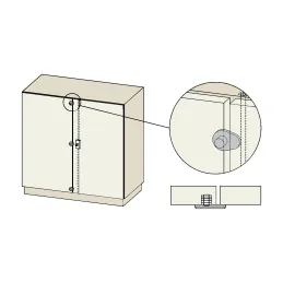 Butée de porte / Chêne