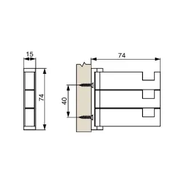 Portemanteau pivotant LENOS / Inox