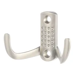 Patère murale BRUNO Mini / Nickel satiné