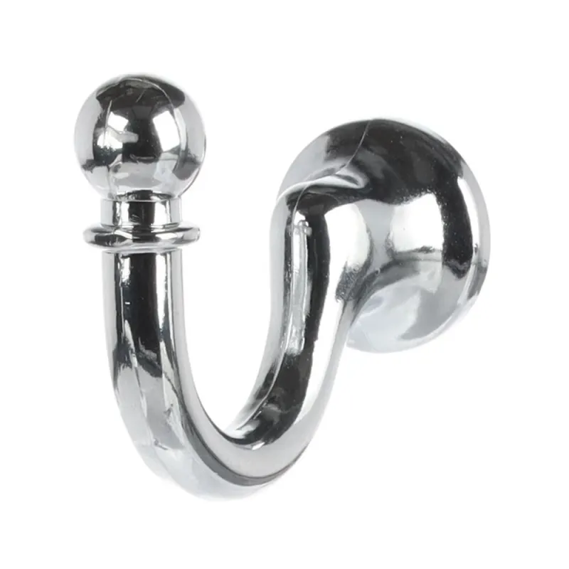 Patère rustique HEX / Chrome brillant