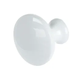 Bouton CIRCLE / Blanc brillant