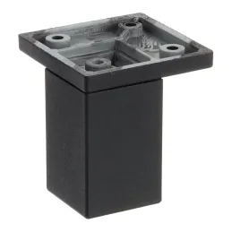 Pied en plastique 33 x 33 mm / Noir
