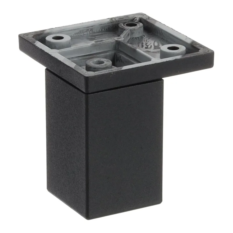 Pied en plastique 33 x 33 mm / Noir