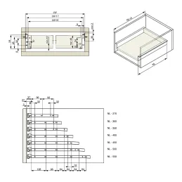 Metalbox RIEX 54 mm / Blanc