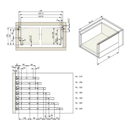 Metalbox RIEX 150 mm / Blanc