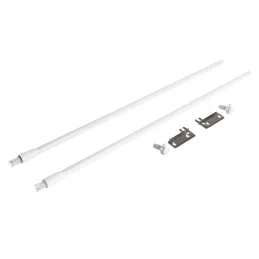 Kit de barres de toit pour coffre de toit RIEX / Blanc